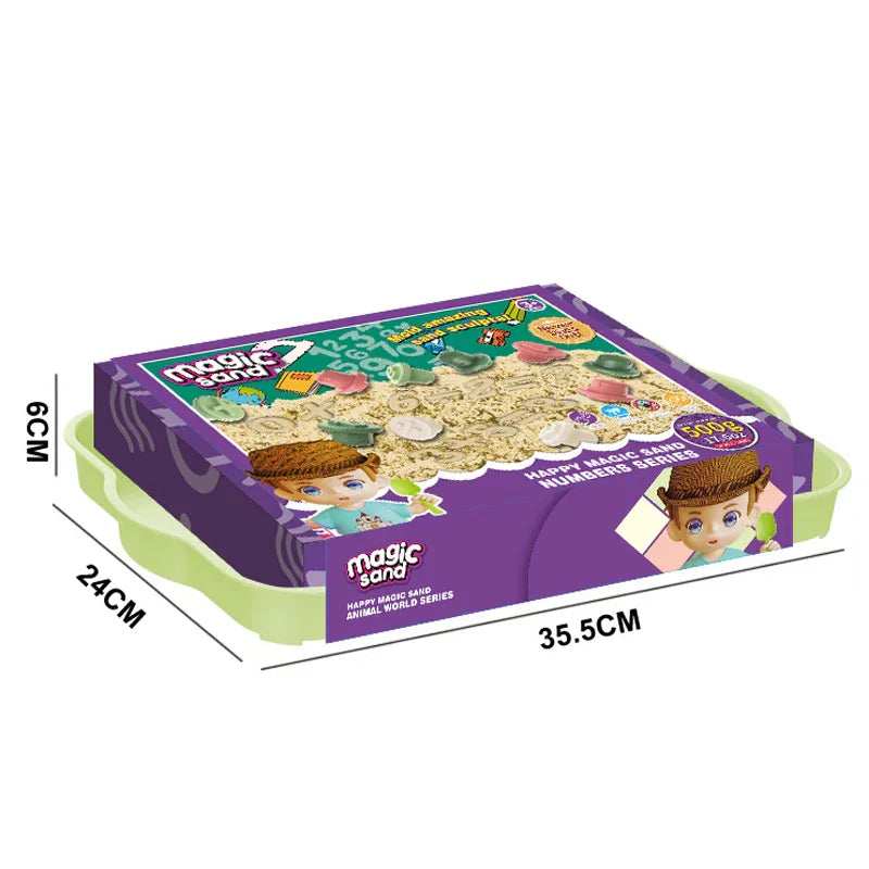 Play Sand Art Kit With Sandbox Multicolor for kids in Kuwait